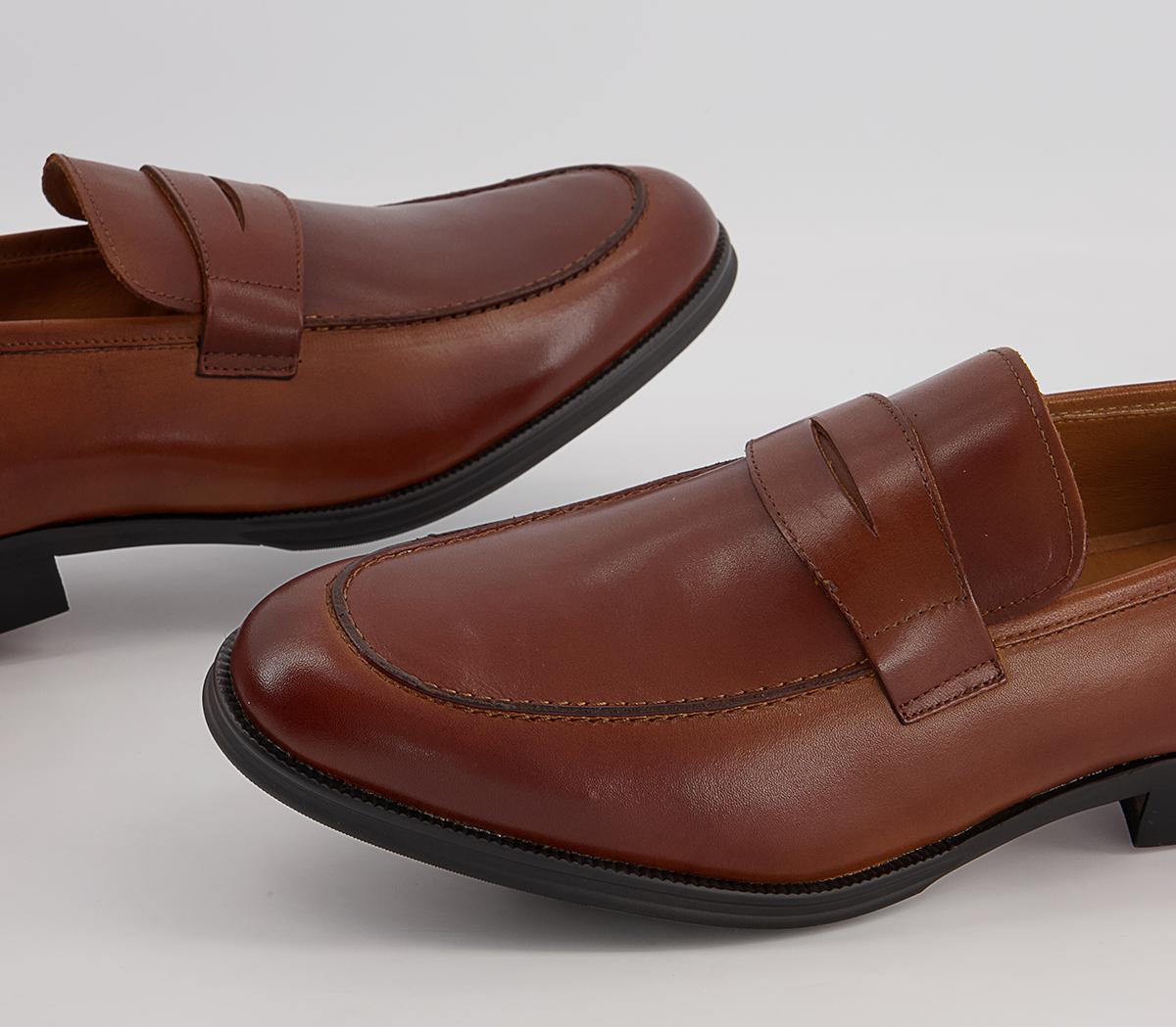 Office Milan Classic Saddle Loafers Office Milan Classic Saddle Loafers Tan Leather