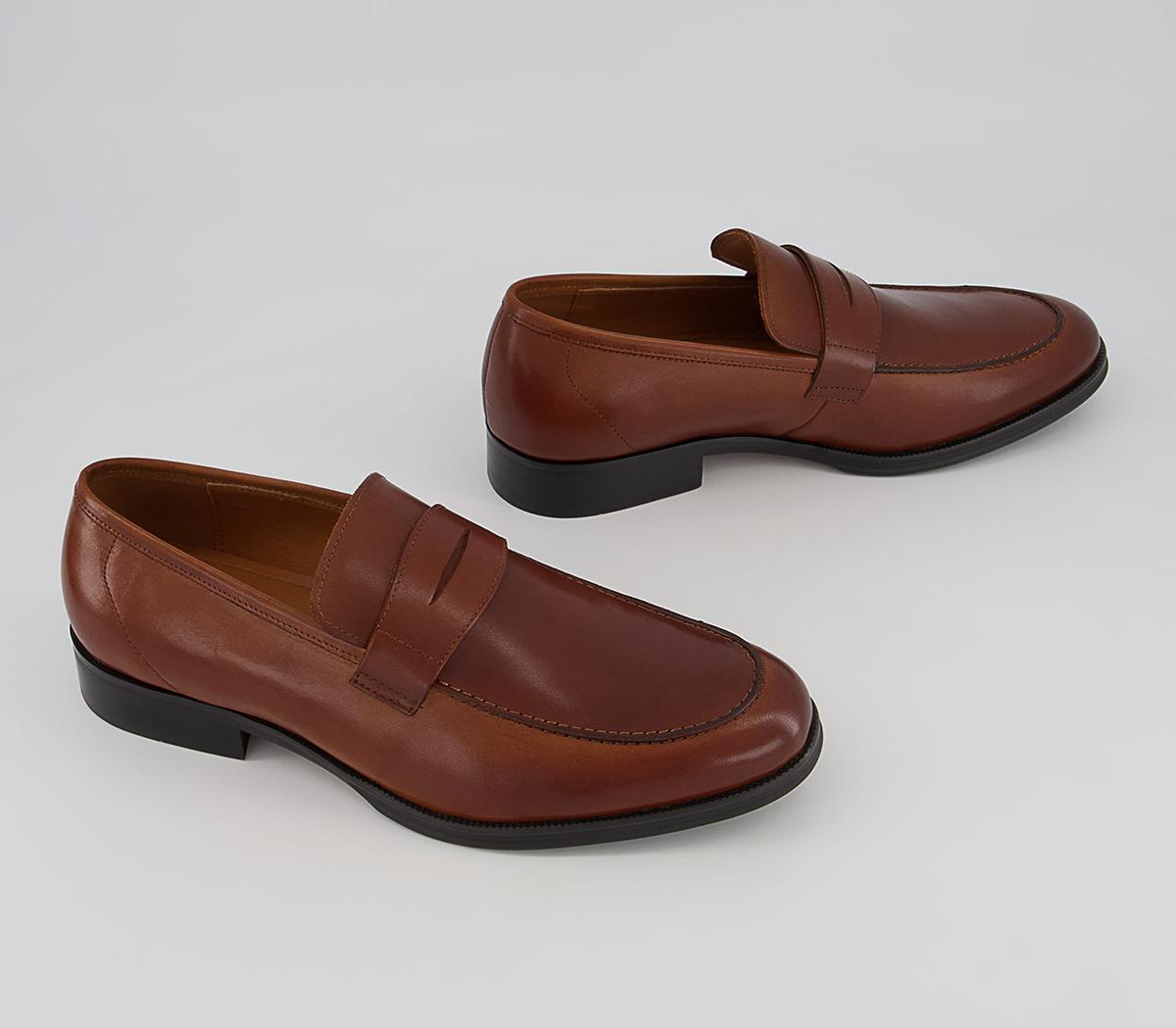 Office Milan Classic Saddle Loafers Office Milan Classic Saddle Loafers Tan Leather
