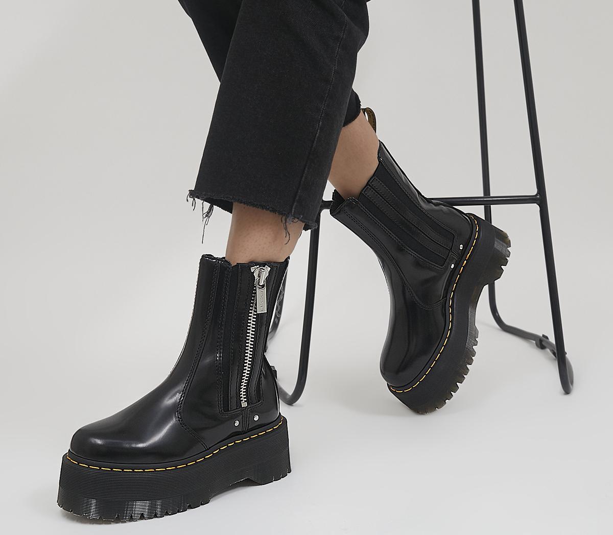 Dr. Martens 2976 Max Boots Black - Women's Ankle Boots