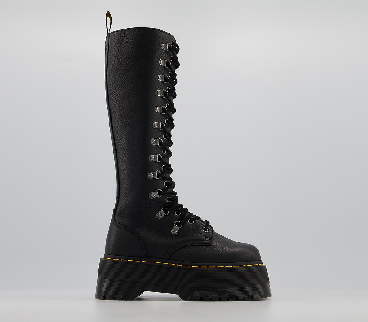 Dr. Martens 1B60 Max Hardware Boots Black - Knee High Boots