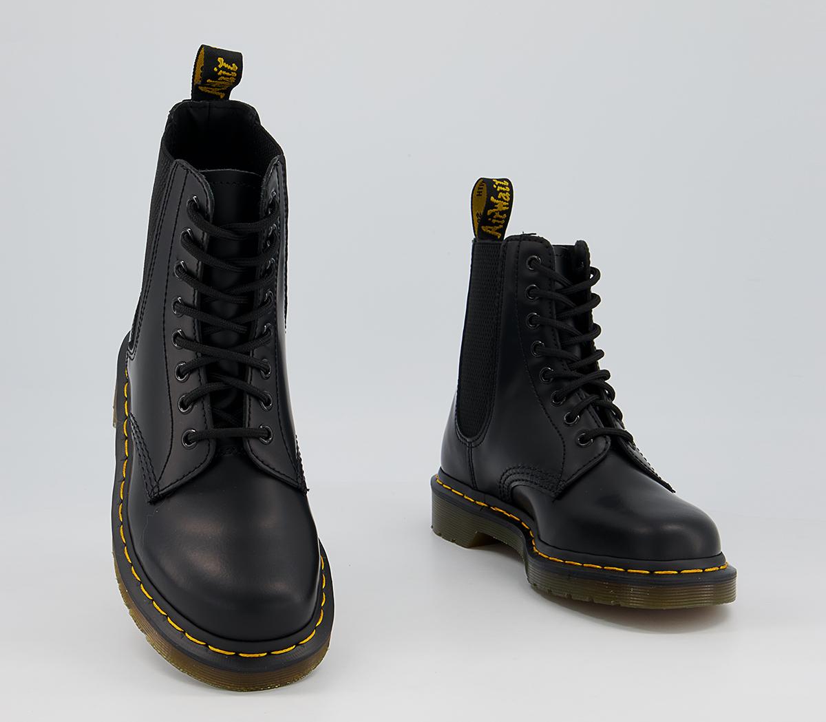 Dr. Martens 1460 HARPER ブラック EU 37 Dr. Martens 1460 Harper Boots Black Smooth - Women's Ankle Boots
