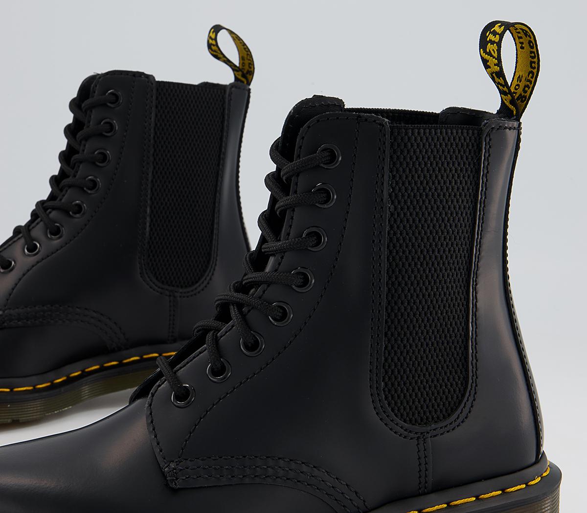 Dr. Martens 1460 Harper Boots Black Smooth - Women's Ankle Boots