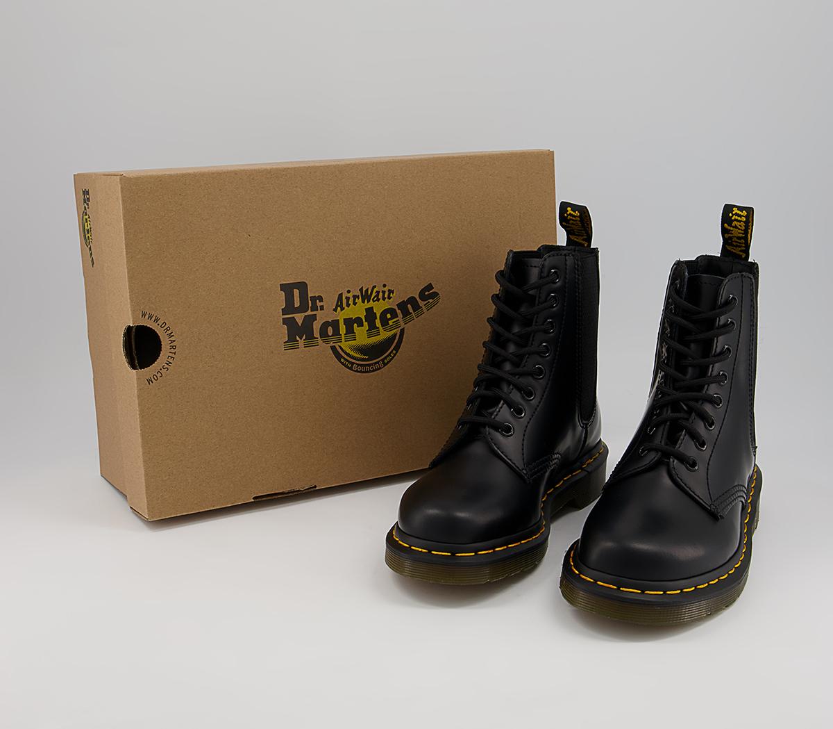 Dr. Martens 1460 Harper Boots Black Smooth - Women's Ankle Boots