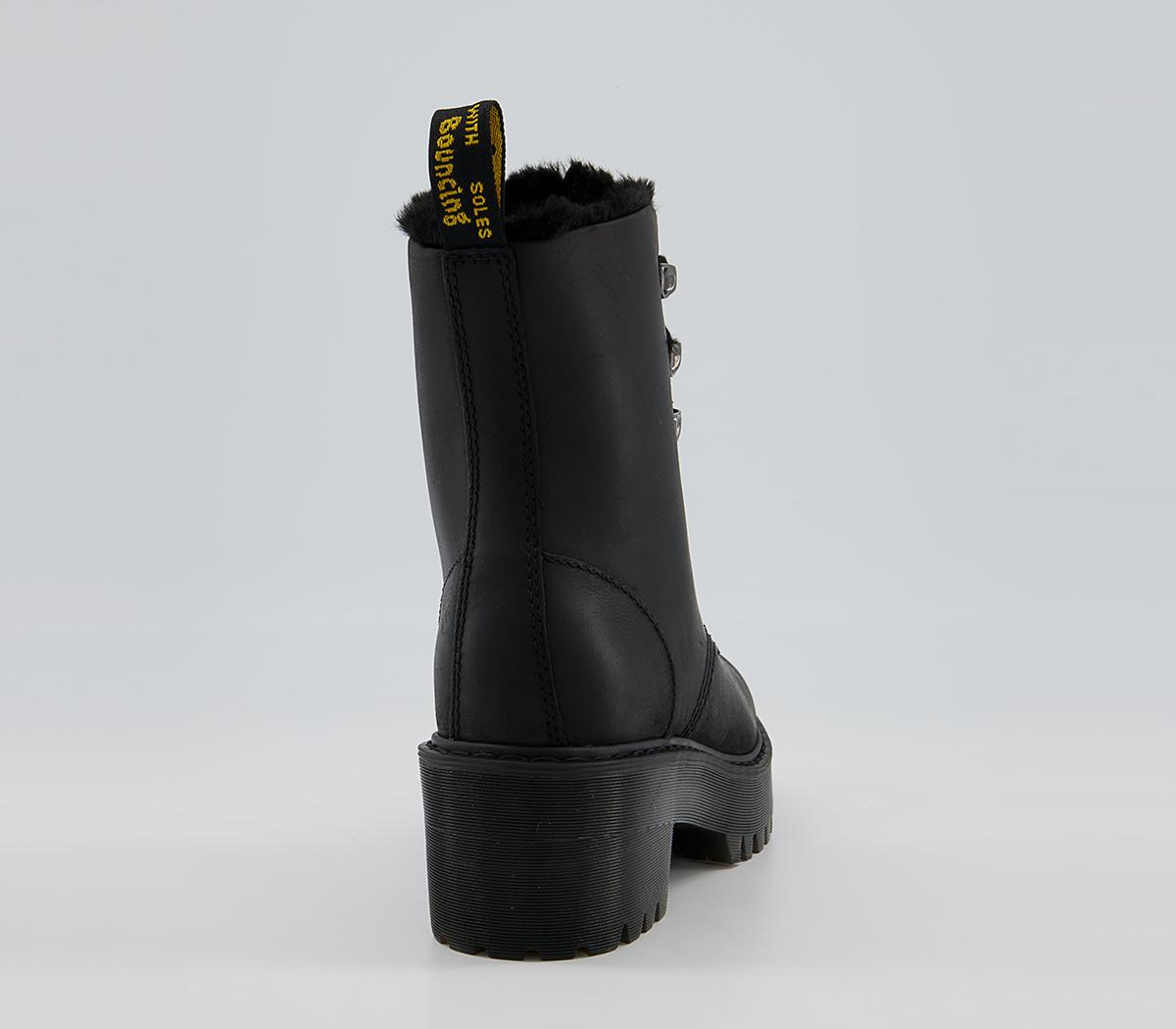 Dr. Martens Leona Fur Lined Boots Dr. Martens Leona Fur Lined Boots Black