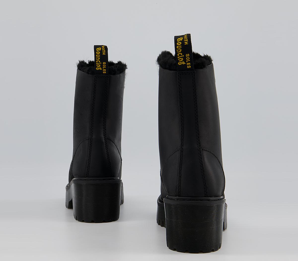 Dr. Martens Leona Fur Lined Boots Dr. Martens Leona Fur Lined Boots Black