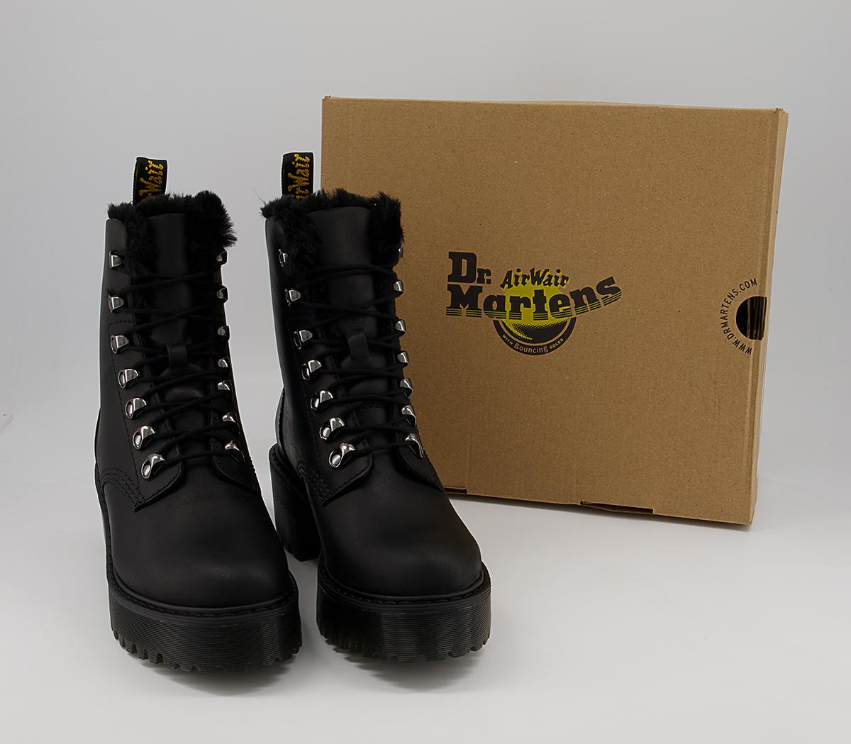 Dr. Martens Leona Fur Lined Boots Dr. Martens Leona Fur Lined Boots Black