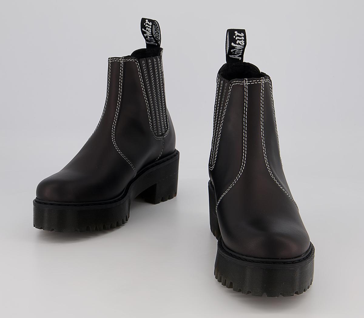 Dr. Martens Rometty Contrast Stitch Boots Dr. Martens Rometty Contrast Stitch Boots Black