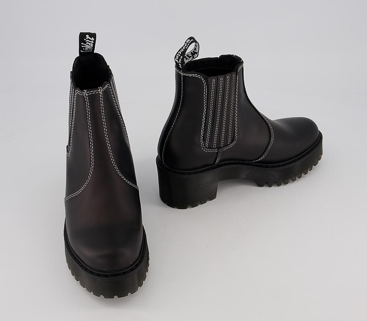 Dr. Martens Rometty Contrast Stitch Boots Dr. Martens Rometty Contrast Stitch Boots Black