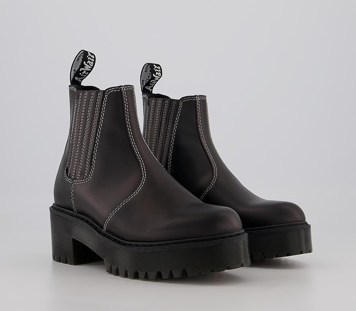 Dr. Martens Rometty Contrast Stitch Boots Dr. Martens Rometty Contrast Stitch Boots Black