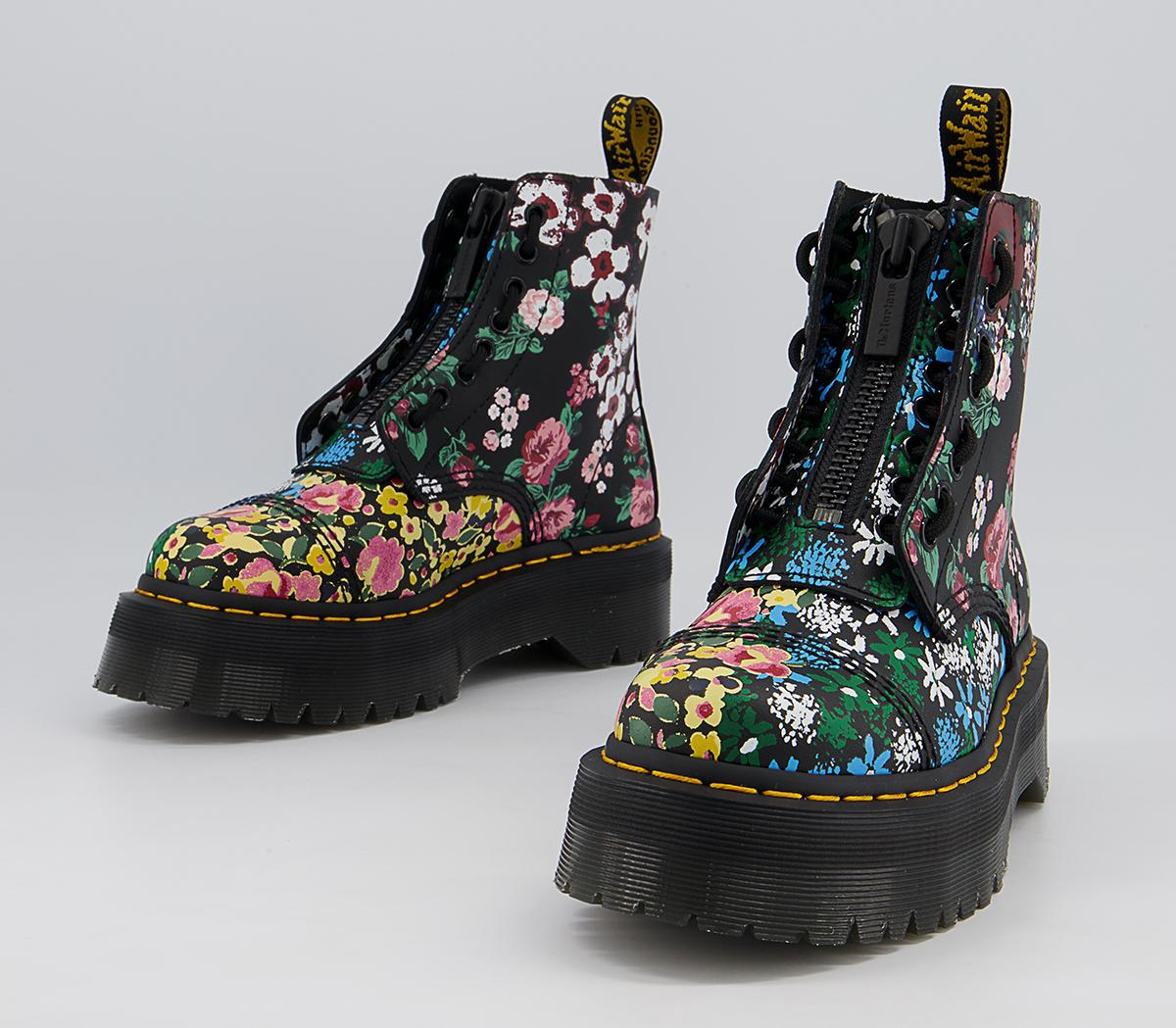 Dr. Martens Sinclair Floral Boots Dr. Martens Sinclair Floral Boots Black Multi