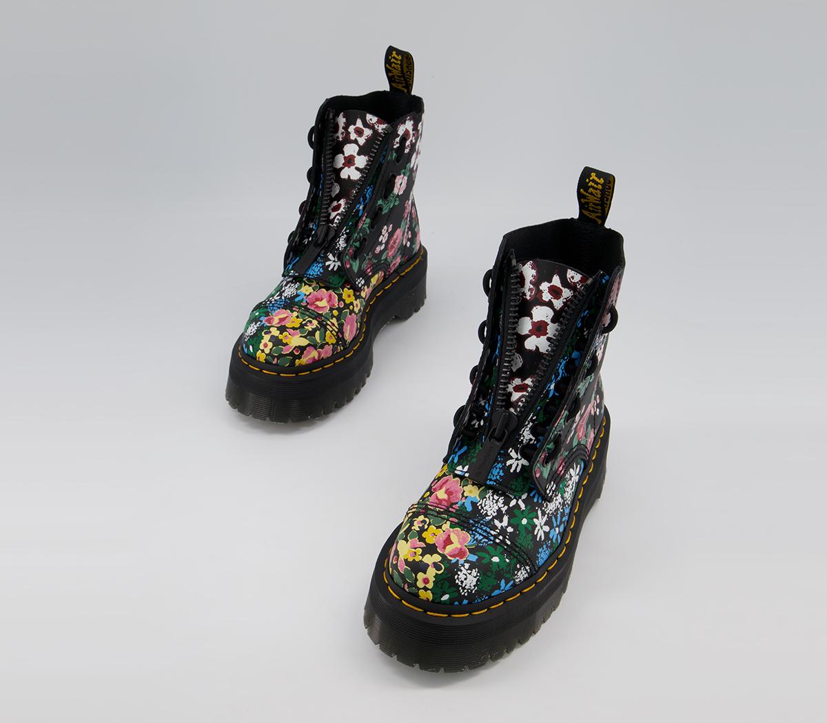 Dr. Martens Sinclair Floral Boots Dr. Martens Sinclair Floral Boots Black Multi
