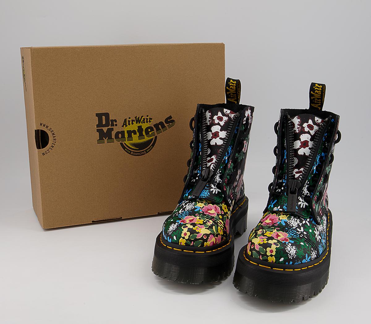 Dr. Martens Sinclair Floral Boots Dr. Martens Sinclair Floral Boots Black Multi