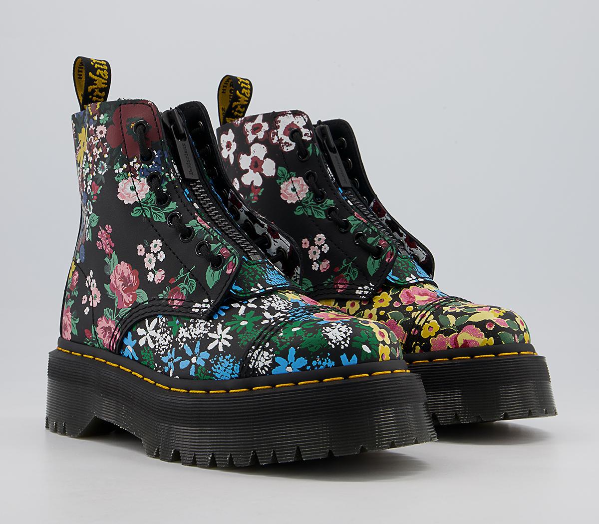 Dr. Martens Sinclair Floral Boots Dr. Martens Sinclair Floral Boots Black Multi