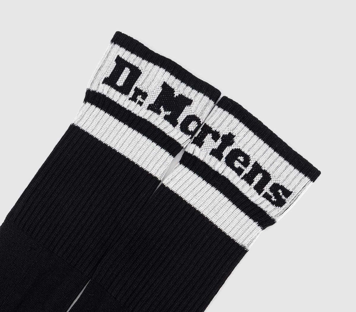 Dr. Martens Athletic Logo Socks Dr. Martens Athletic Logo Socks Black White
