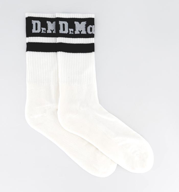 Dr. Martens Athletic Logo Socks White Black