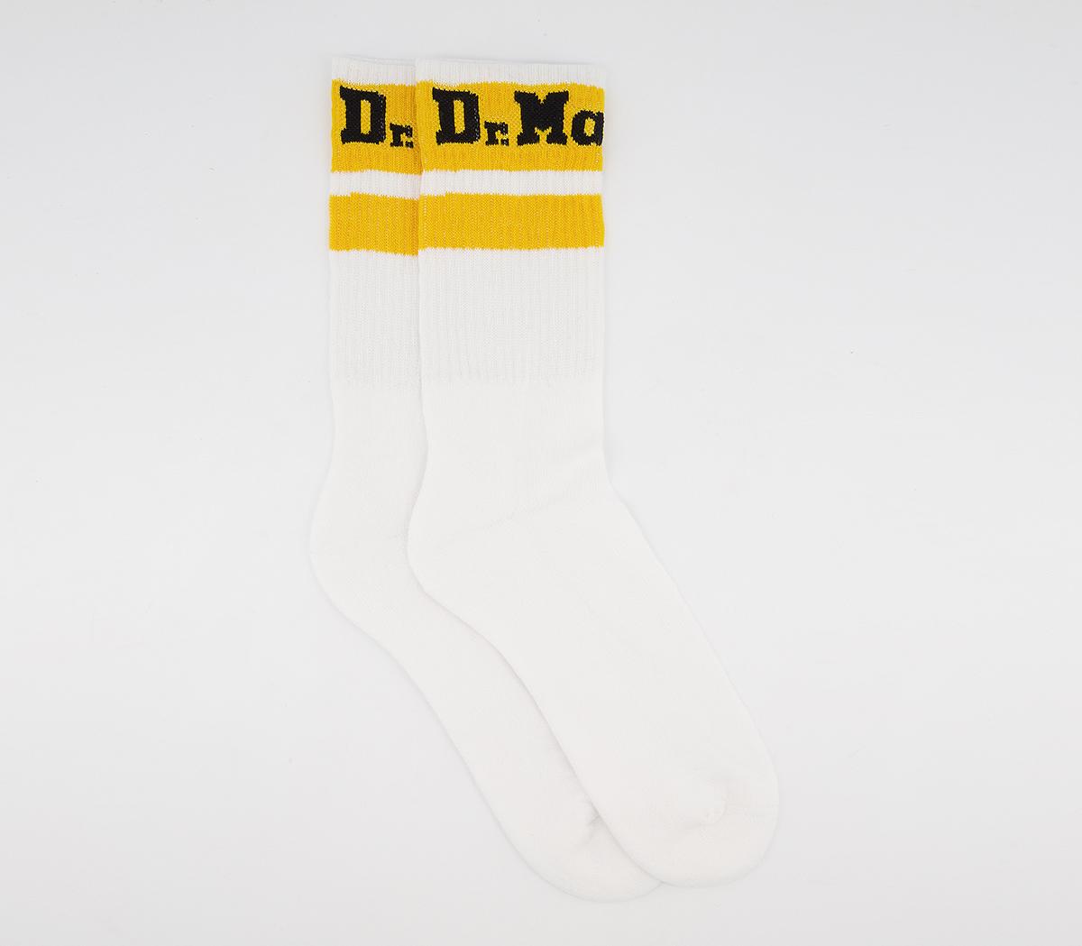 Dr. MartensAthletic Logo SocksWhite Yellow