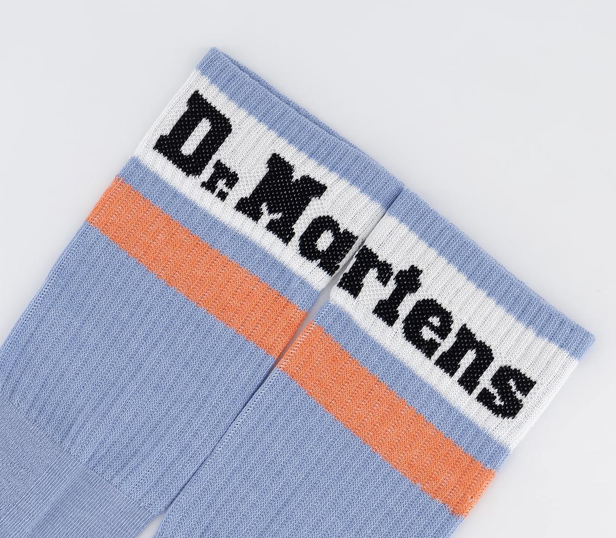 Dr. Martens Athletic Logo Socks Dr. Martens Athletic Logo Socks Zen Blue Organic Cotton Blend