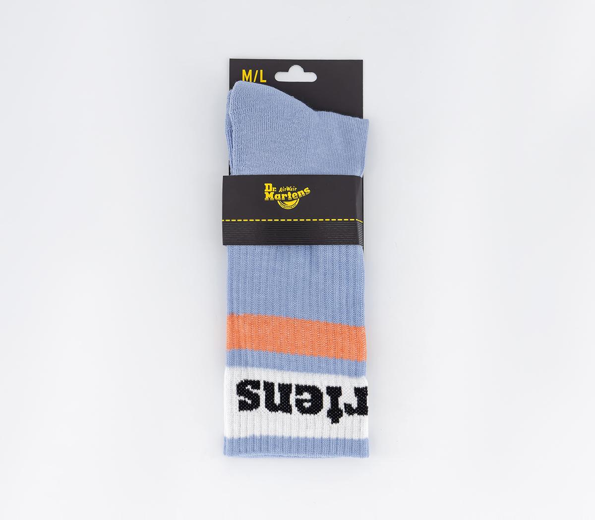 Dr. Martens Athletic Logo Socks Dr. Martens Athletic Logo Socks Zen Blue Organic Cotton Blend