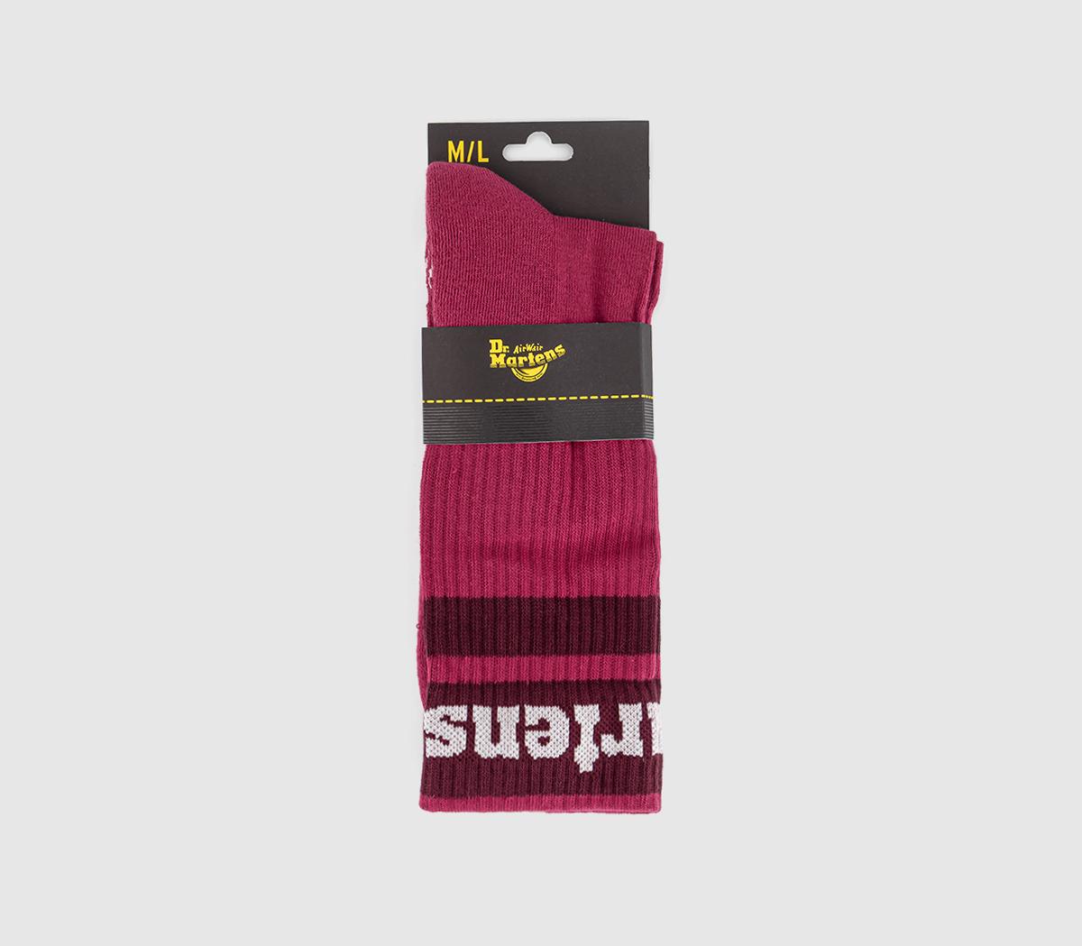 Dr. MartensAthletic Logo SocksFuchsia Pink