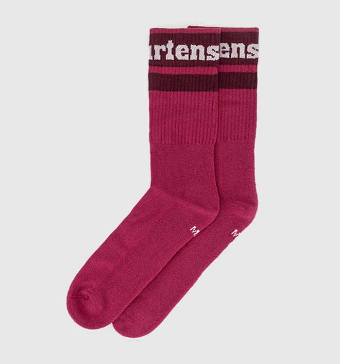 Dr. Martens Athletic Logo Socks Fuchsia Pink