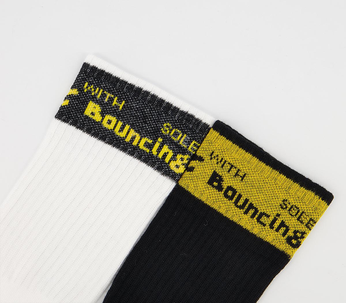Dr. Martens Athletic Socks 2 Pack Dr. Martens Athletic Socks 2 Pack White Black