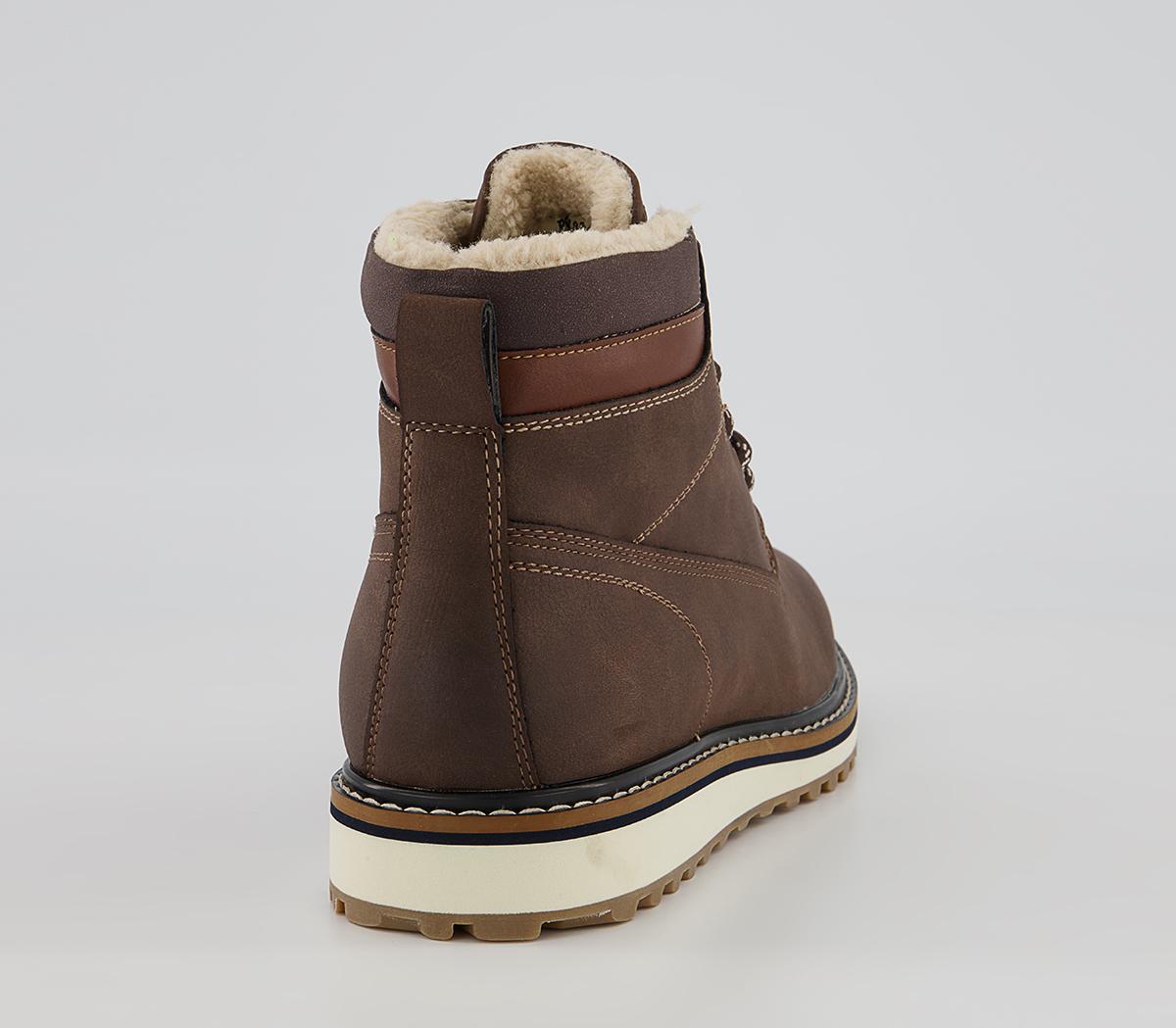 Office Bodmin Borg Lined Ankle Boots Office Bodmin Borg Lined Ankle Boots Brown Nubuck