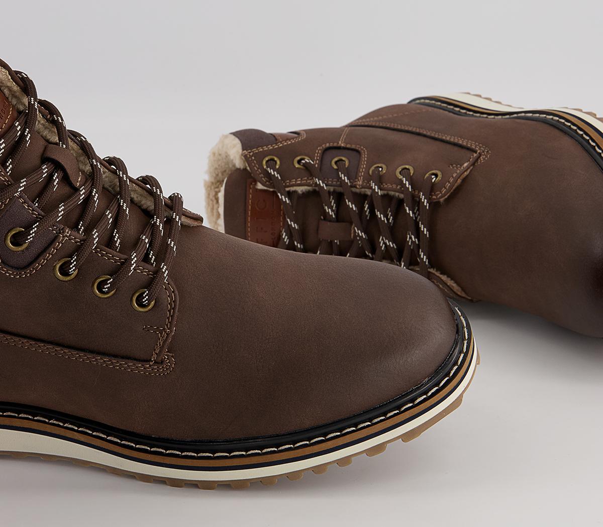 Office Bodmin Borg Lined Ankle Boots Office Bodmin Borg Lined Ankle Boots Brown Nubuck