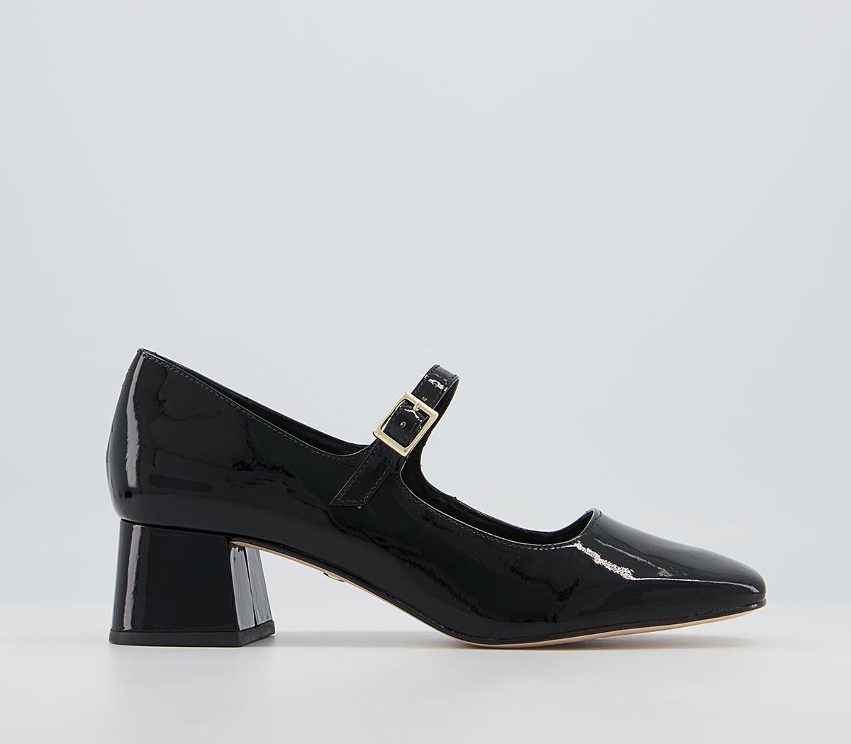 Office Maleah Low Block Mary Janes Heels Office Maleah Low Block Mary Janes Heels Black Patent Leather