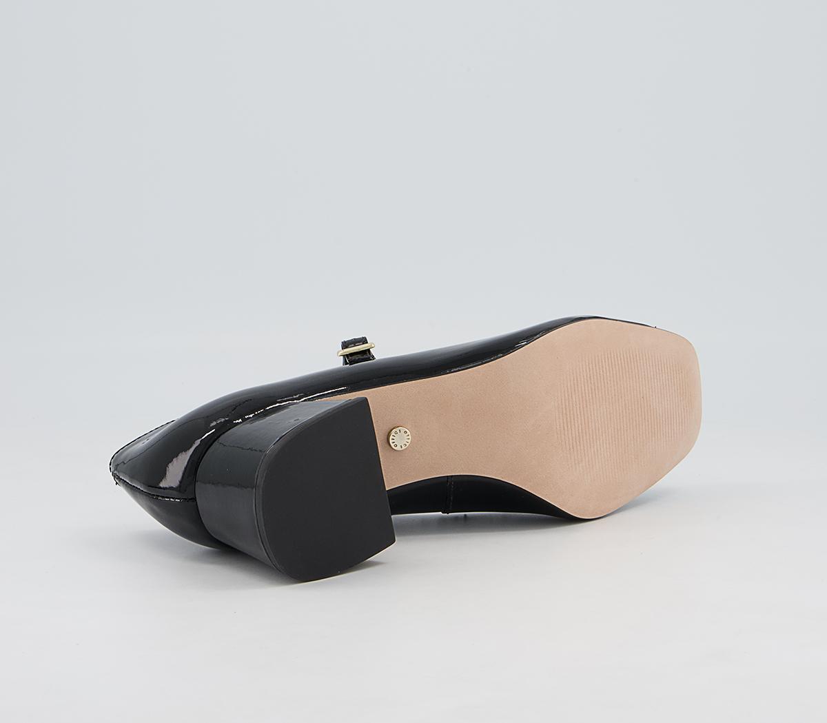 Office Maleah Low Block Mary Janes Heels Office Maleah Low Block Mary Janes Heels Black Patent Leather