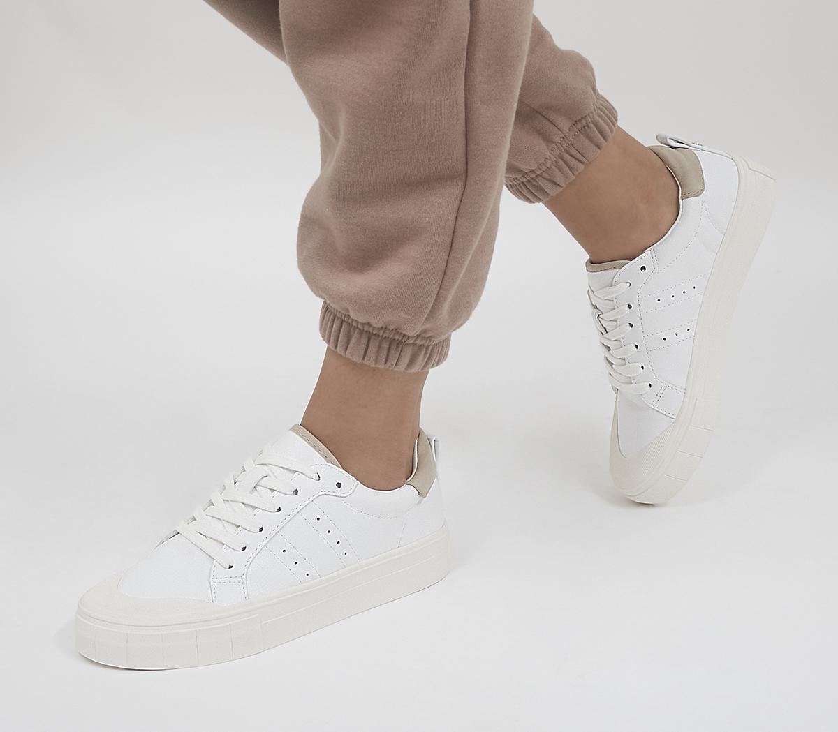 Floating Textured Sole Flatform Up Trainers    Rubber