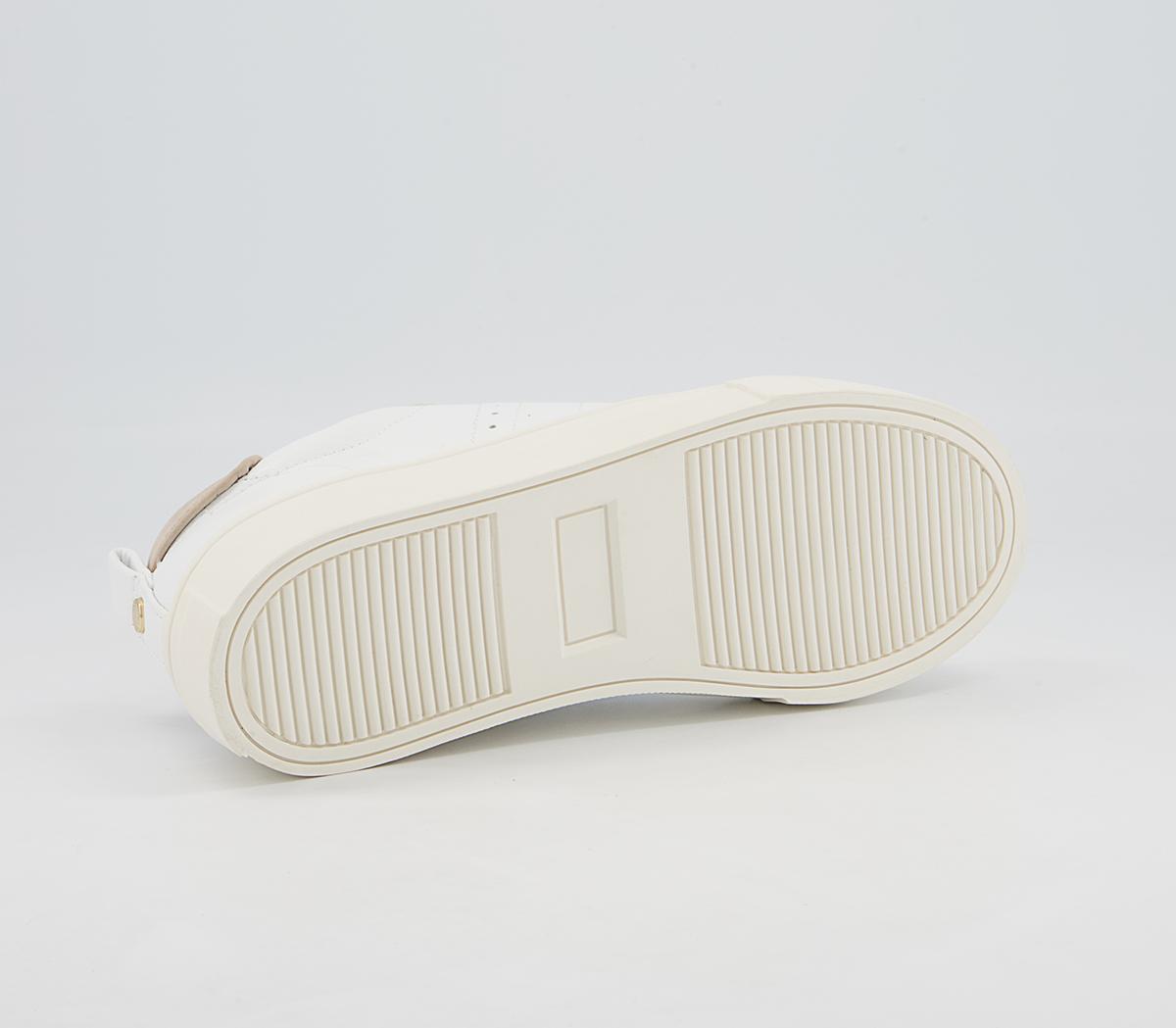 Office Floating Textured Sole Flatform Lace Up Trainers Office Floating Textured Sole Flatform Lace Up Trainers White Nude Mix