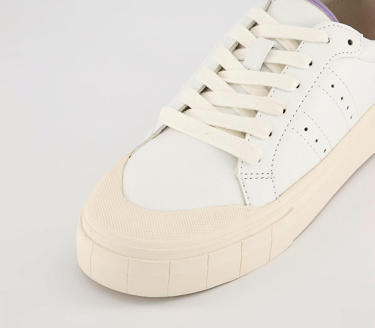 Office Floating Textured Sole Lace Up Trainers Office Floating Textured Sole Lace Up Trainers White Lilac Mix