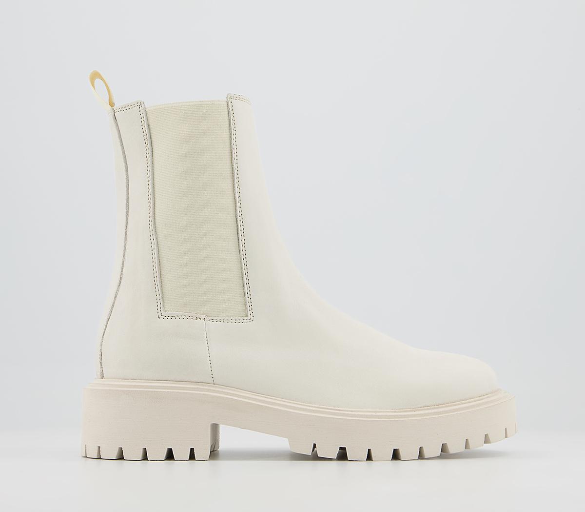 OFFICEAma Colour Drench Chelsea BootsOff White Leather