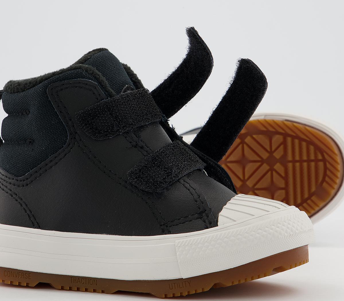 Converse All Star Berkshire Boot 2v Infant Trainers Converse All Star Berkshire Boot 2v Infant Trainers Black Black Pale Putty