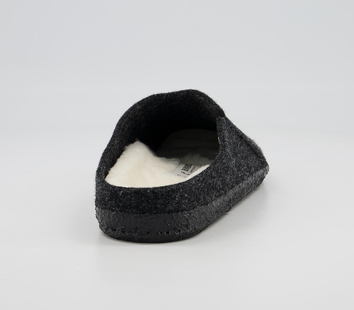 BIRKENSTOCK Zermatt Shearling Slippers BIRKENSTOCK Zermatt Shearling Slippers Anthracite