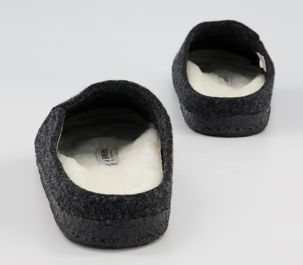 BIRKENSTOCK Zermatt Shearling Slippers BIRKENSTOCK Zermatt Shearling Slippers Anthracite