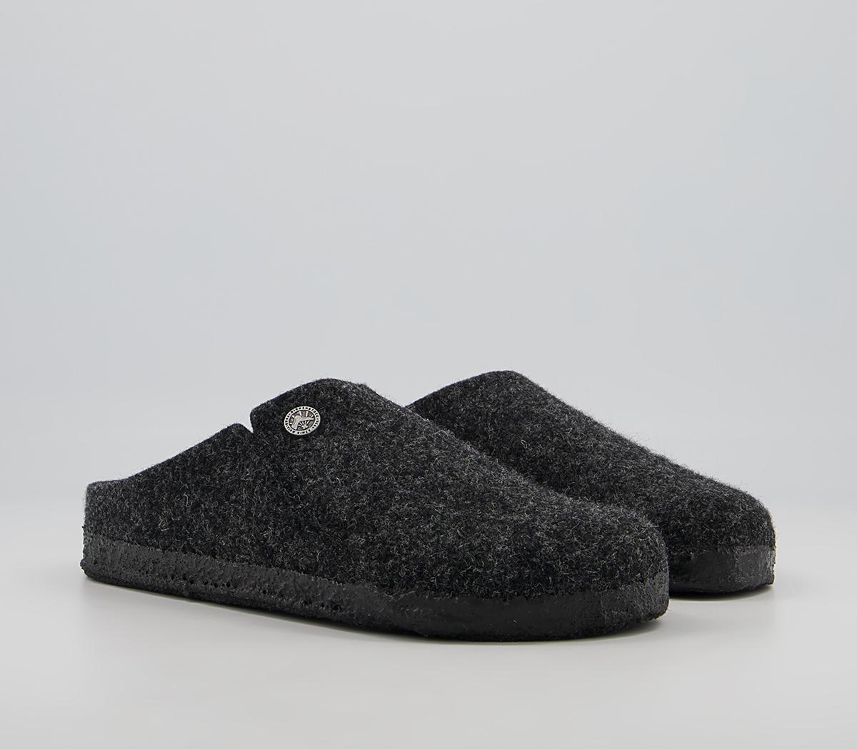 BIRKENSTOCK Zermatt Shearling Slippers BIRKENSTOCK Zermatt Shearling Slippers Anthracite