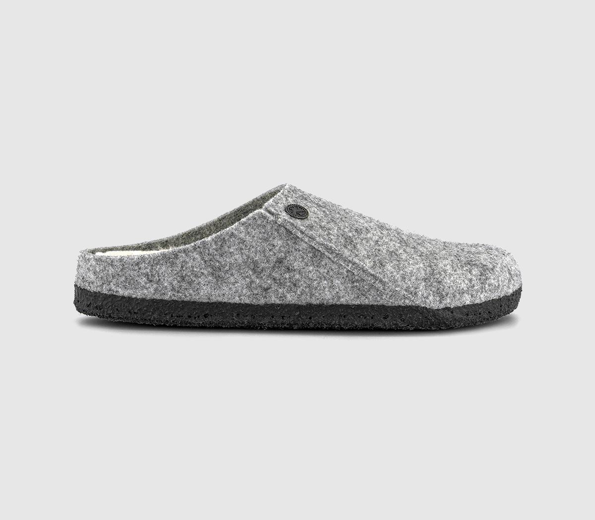 Birkenstock Zermatt Shearling Slippers Light  Grey in Women's Size 5, Office Shoes