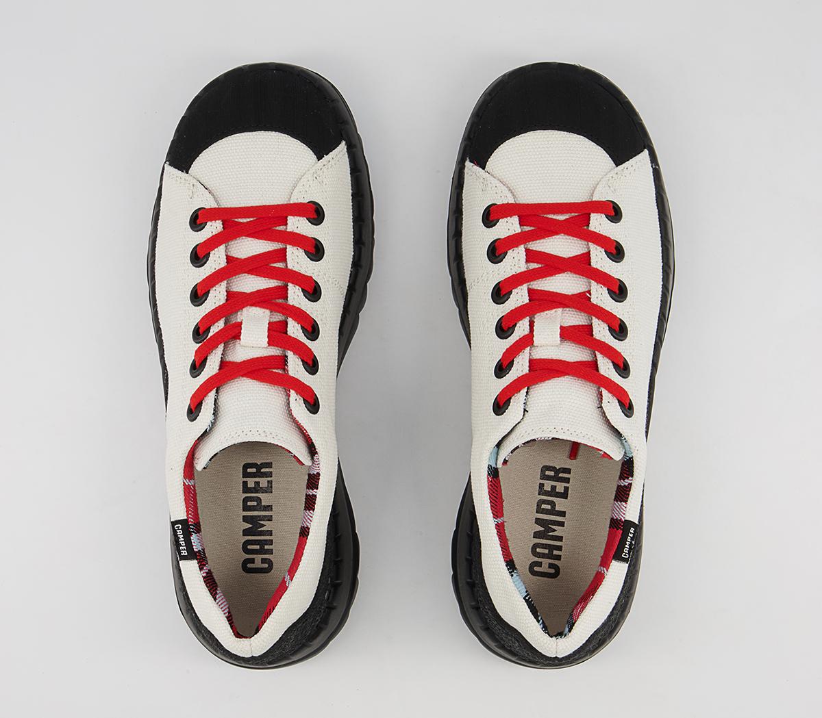Camper Teix Low Trainers White Natural - Women's Platform Trainers