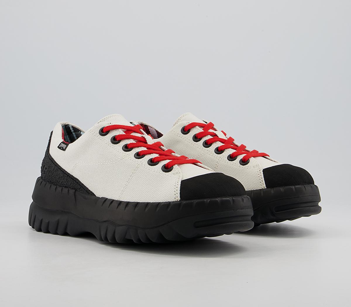 Camper Teix Low Trainers White Natural Women's Platform Trainers