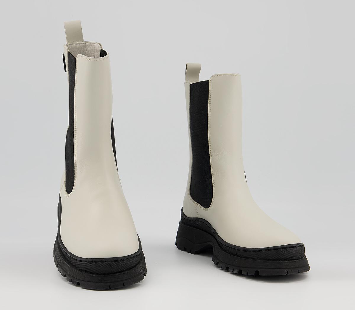 Ted Baker Lilanna High Chelsea Boots Ted Baker Lilanna High Chelsea Boots Cream