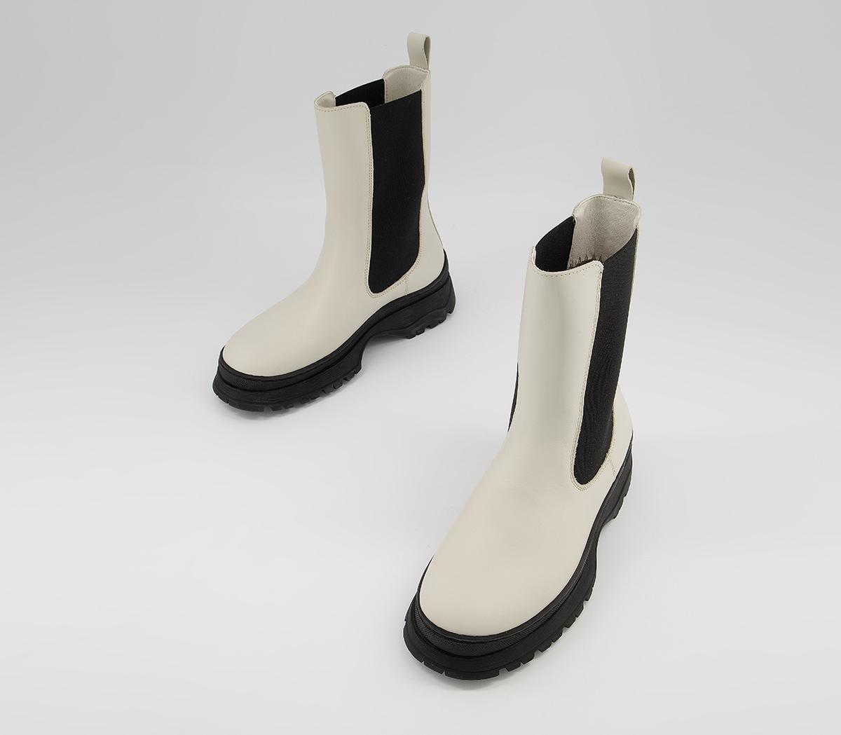 Ted Baker Lilanna High Chelsea Boots Ted Baker Lilanna High Chelsea Boots Cream