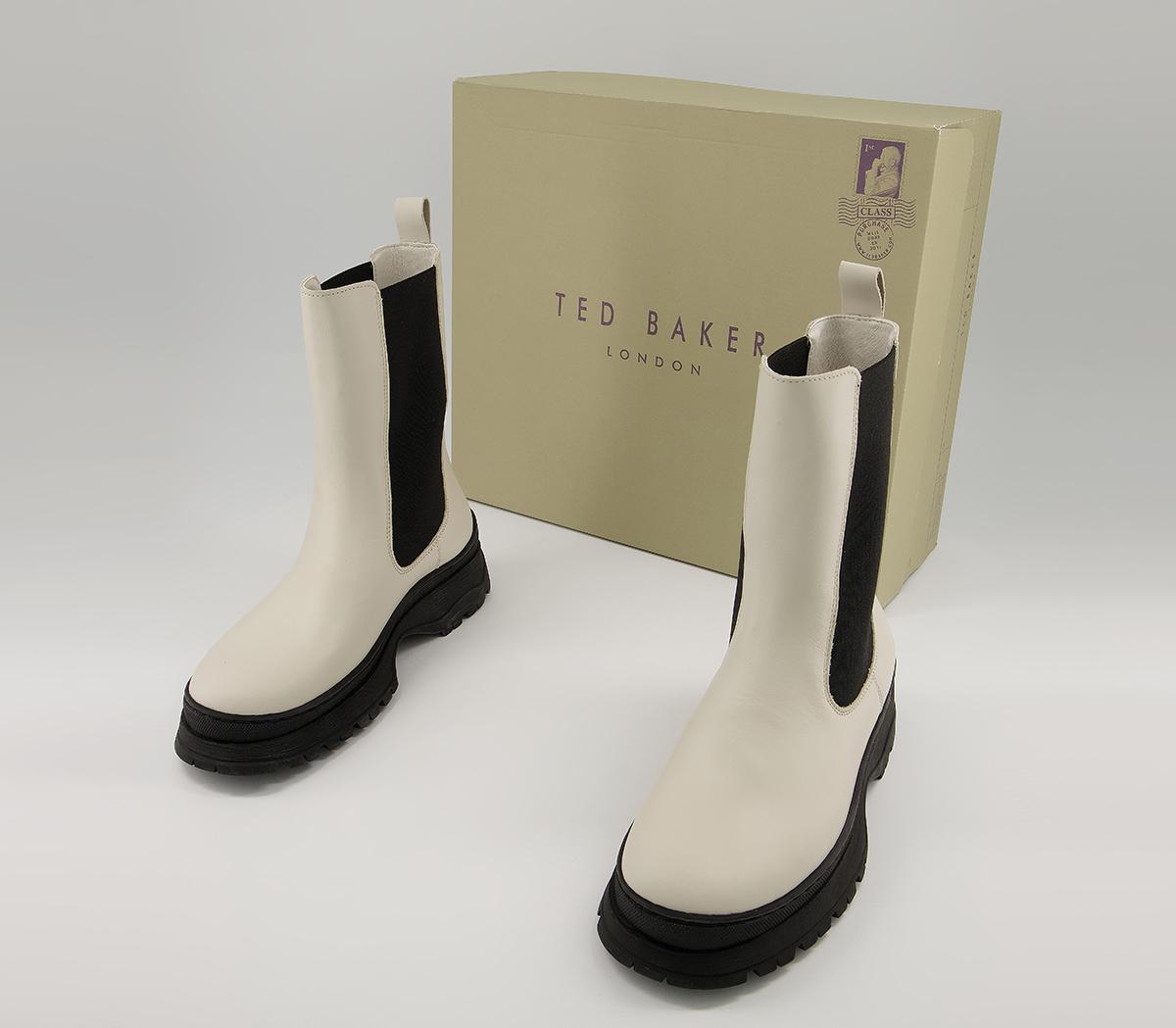 Ted Baker Lilanna High Chelsea Boots Ted Baker Lilanna High Chelsea Boots Cream