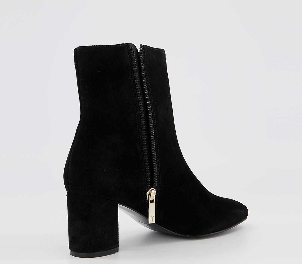 Ted Baker Neomie Chunky Heeled Boots Black Women's Ankle Boots