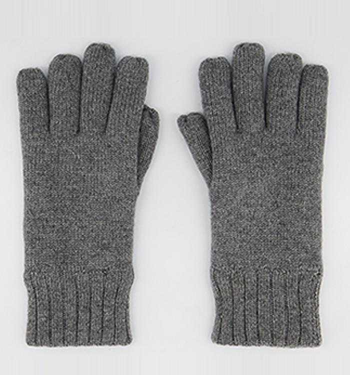 UGG Knitted Gloves With Palm Patch Metal