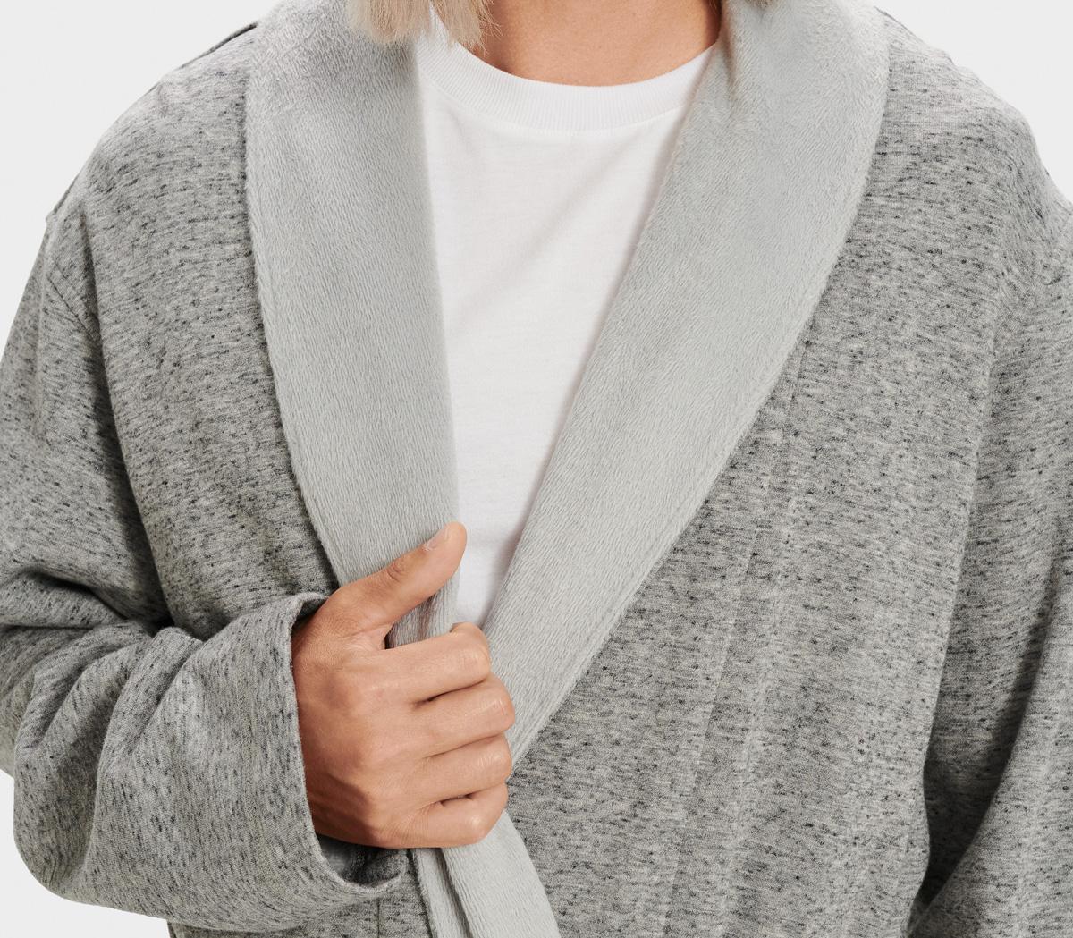 UGG Robinson Dressing Gown UGG Robinson Dressing Gown Grey Heather