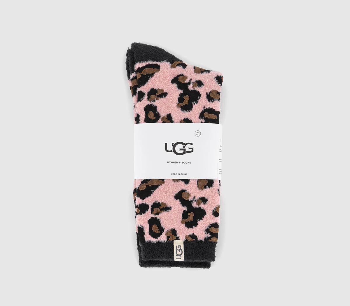 UGGLeslie Graphic Crew Socks UGGLeslie Graphic Crew SocksSoft Kiss Leopard