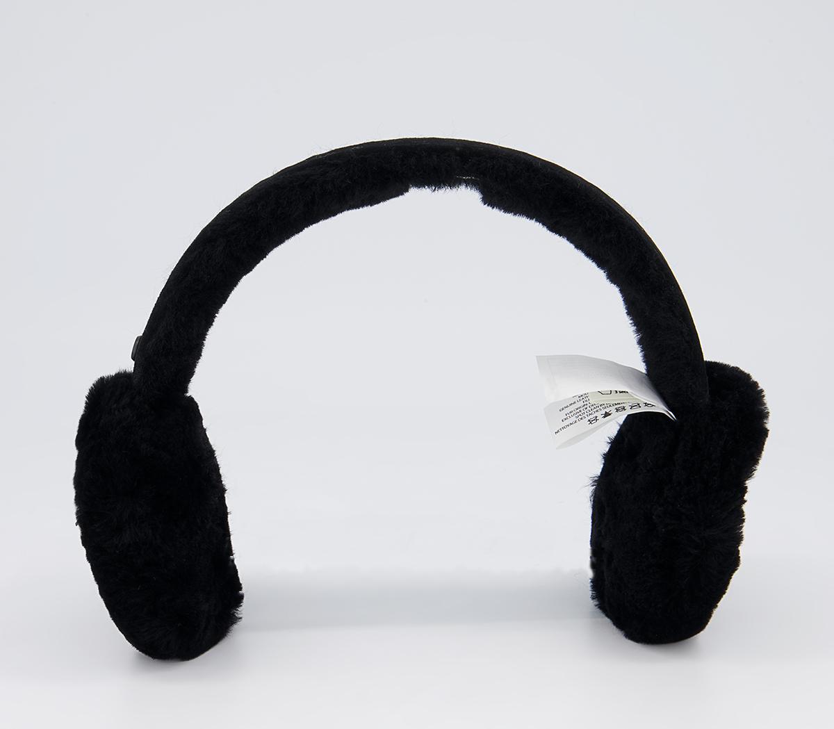 UGG Sherpa Bluetooth Earmuffs Black Ear Muffs, Gloves, Scarves