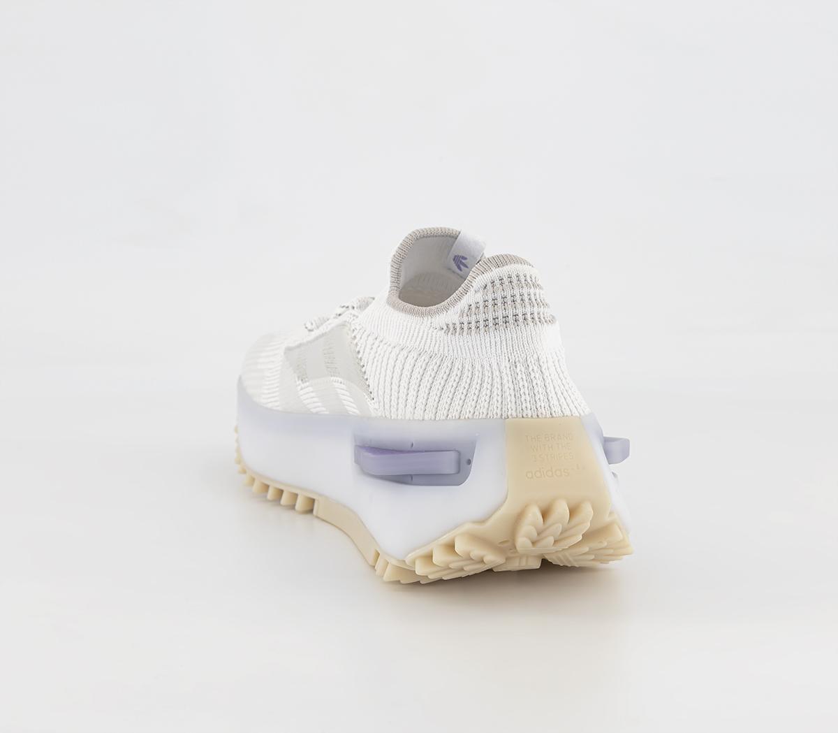adidasNMD_S1 Trainers White Purple