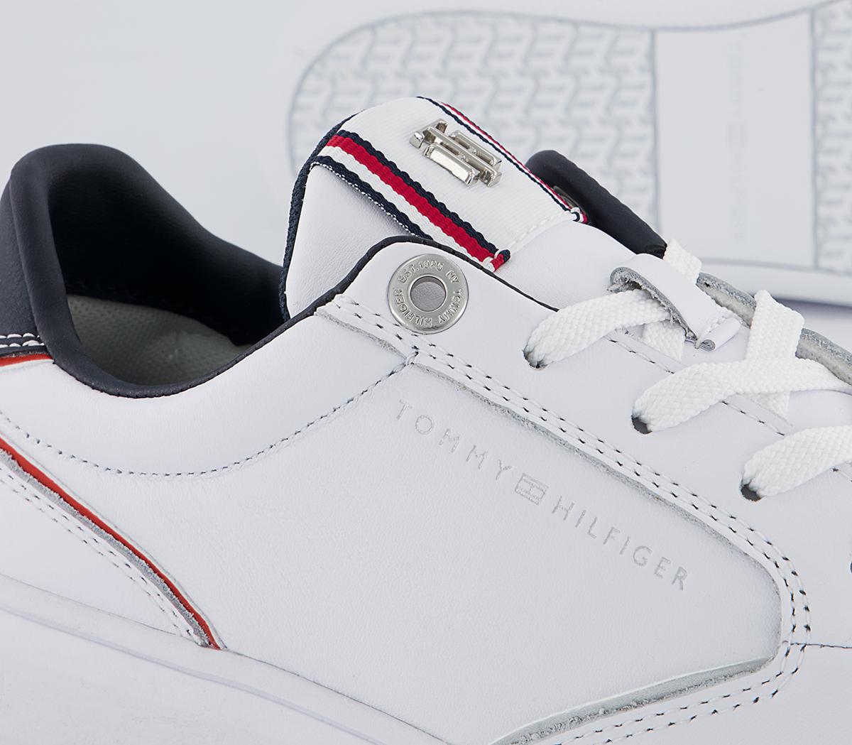 Tommy Hilfiger Elevated Cupsole Sneakers Tommy Hilfiger Elevated Cupsole Sneakers White Red Blue